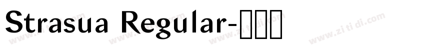 Strasua Regular字体转换